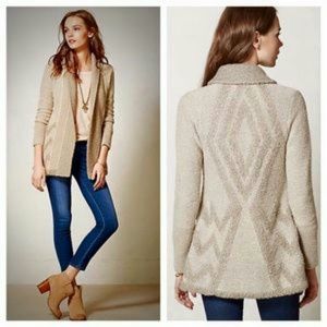 Anthropologie Angel of the North chevron Cardigan